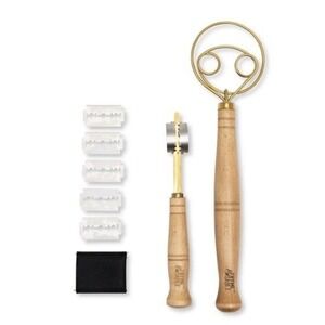 Baker Baking Tool Bread Kit Lame Sourdough Scraper Gift Dough Whisk Artisan NEW